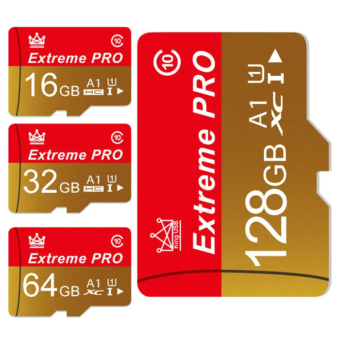 Extreme Pro - Nagy sebességű Mini SD kártya V10 TF kártyával - Akár 256 GB-os méret - Ideális Flash kártya telefonhoz, fényképezőgéphez, drónhoz